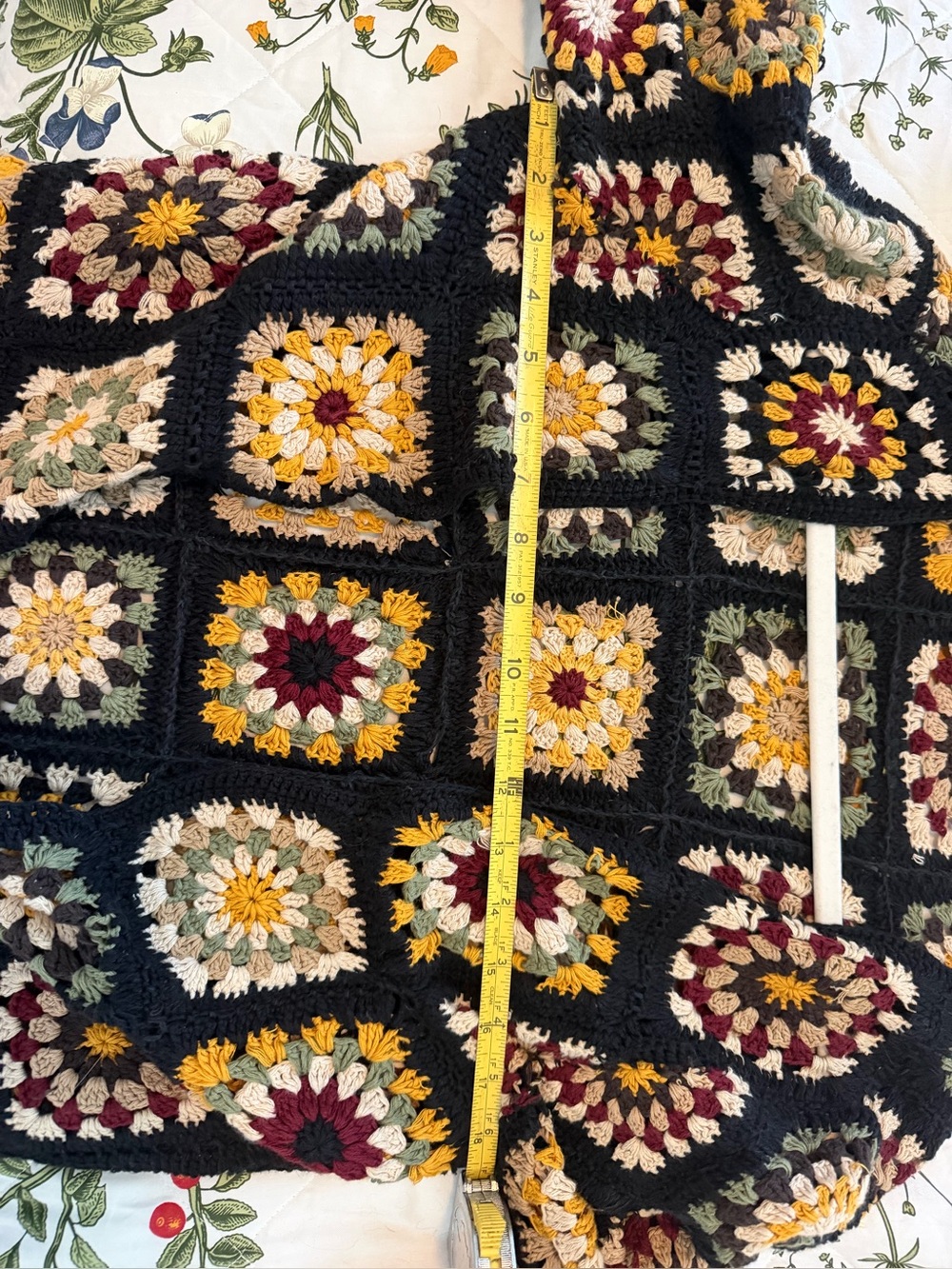 Free People Crochet Patchwork Cardigan Sweater & Pants 2 piece set NWT - Picture 6 of 6